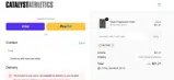 Catalyst Athletics coupon verification screenshot