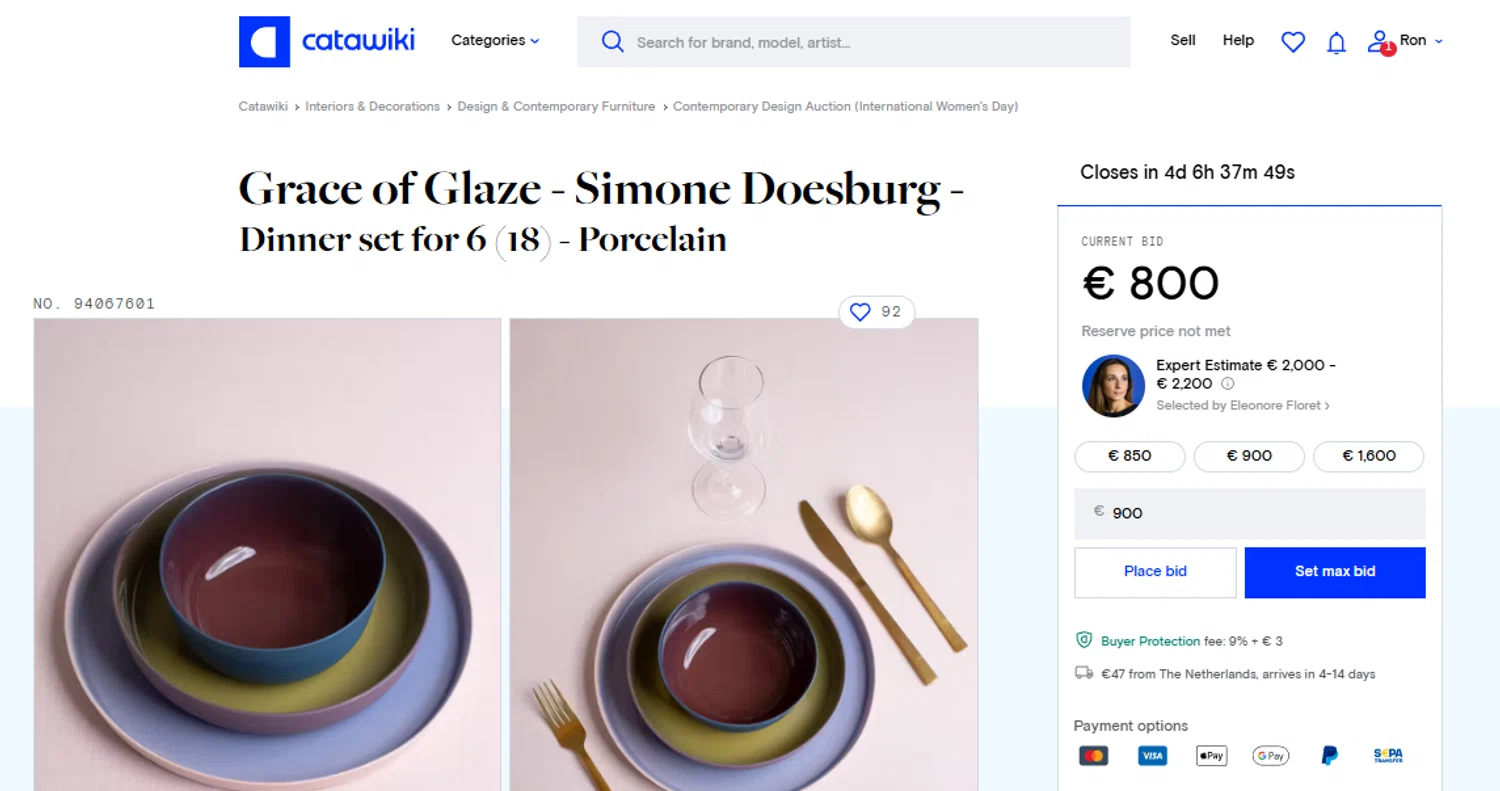Catawiki promo code screenshot showing code WELCOME10 applied at Catawiki checkout page. Uploaded by SimplyCodes community member SimplyCVerlie on Mar 12, 2025