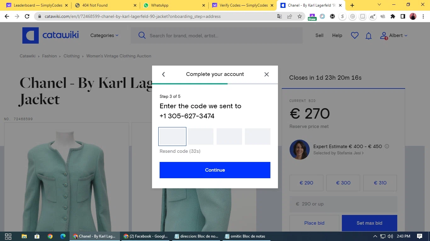 Catawiki checkout page showing Catawiki promo code box | Screenshot taken by SimplyCodes community member on Jul 19, 2023