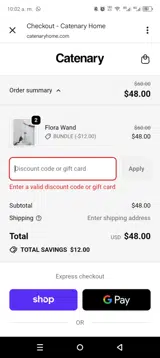 SPOILSEASON coupon verification screenshot