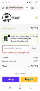 mono coupon verification screenshot