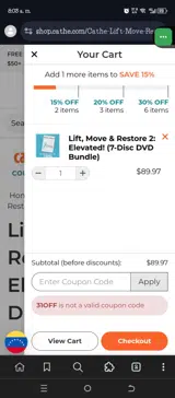 31OFF coupon verification screenshot