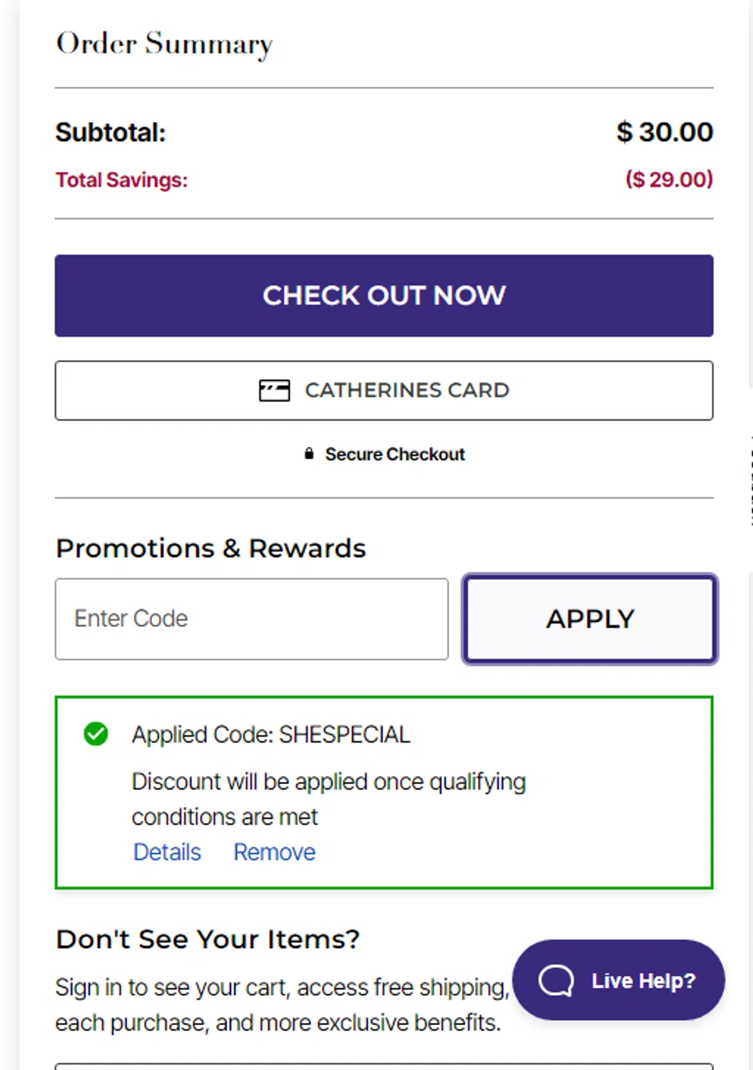 Catherines Promo Codes 50 Off July 2024