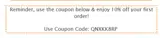 QNXKK8RP coupon verification screenshot