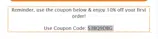 S3BQ9DBG coupon verification screenshot