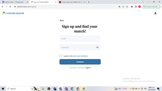 Catholic Match checkout page showing Catholic Match discount code box | Screenshot taken by SimplyCodes community member on Oct 30, 2023