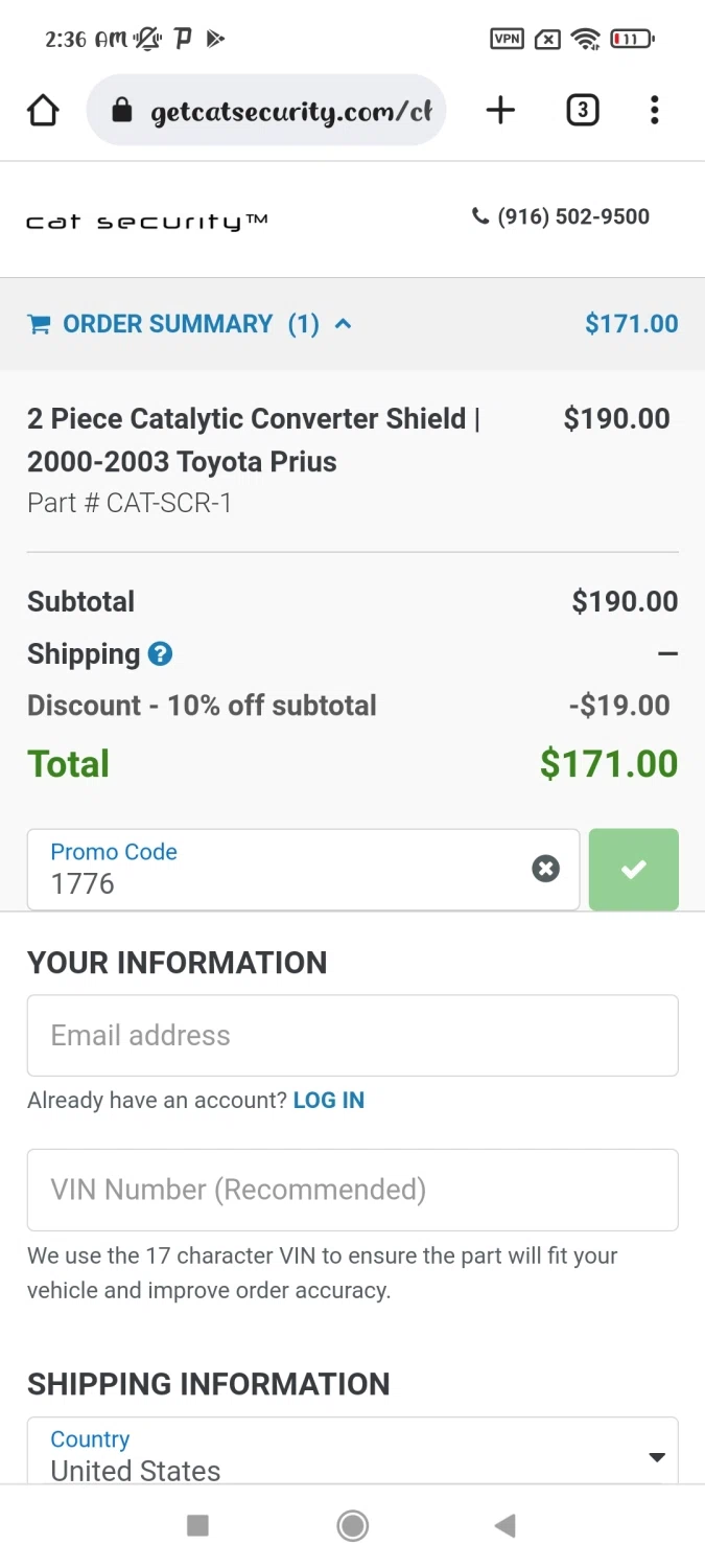 how to use Central Parts Warehouse coupons