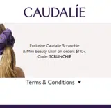 SCRUNCHIE coupon verification screenshot