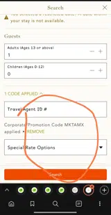 Cavallo Point coupon verification screenshot