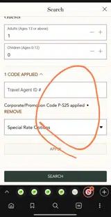 Cavallo Point coupon verification screenshot