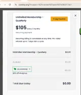 REJOIN4ONE coupon verification screenshot