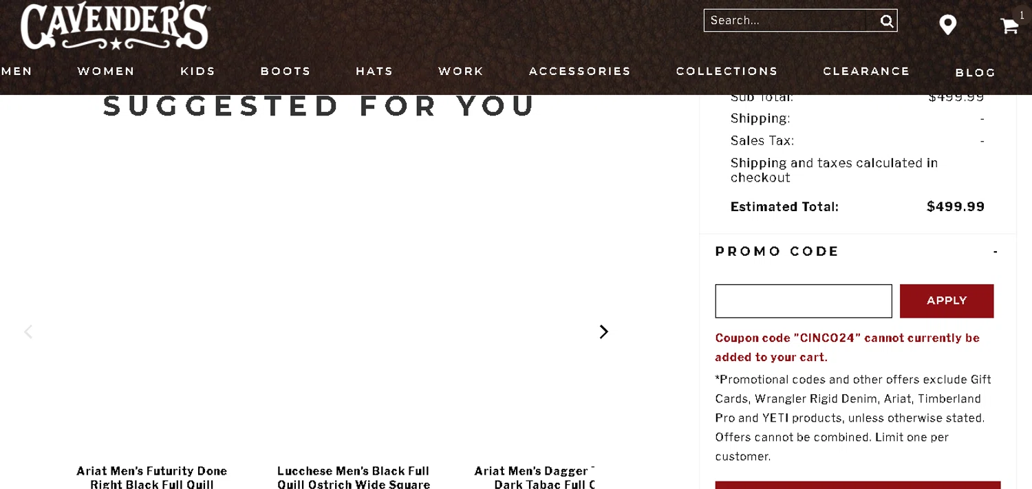 Cavenders Promo Codes 10 Off September 2024