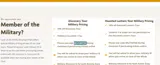 MILITARY25 coupon verification screenshot