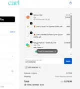 CAVI coupon verification screenshot