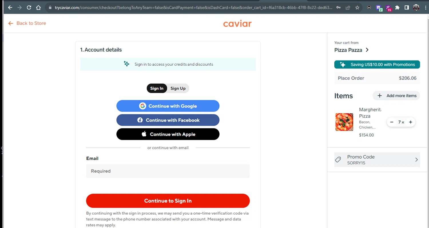 Caviar Promo Codes 5 Off September 2024