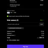CavityColors coupon verification screenshot