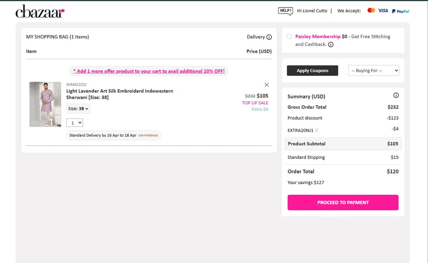 Cbazaar promo code screenshot showing code EXTRA20NJ1 applied at Cbazaar checkout page. Uploaded by SimplyCodes community member SmartFinder4193 on Mar 17, 2025