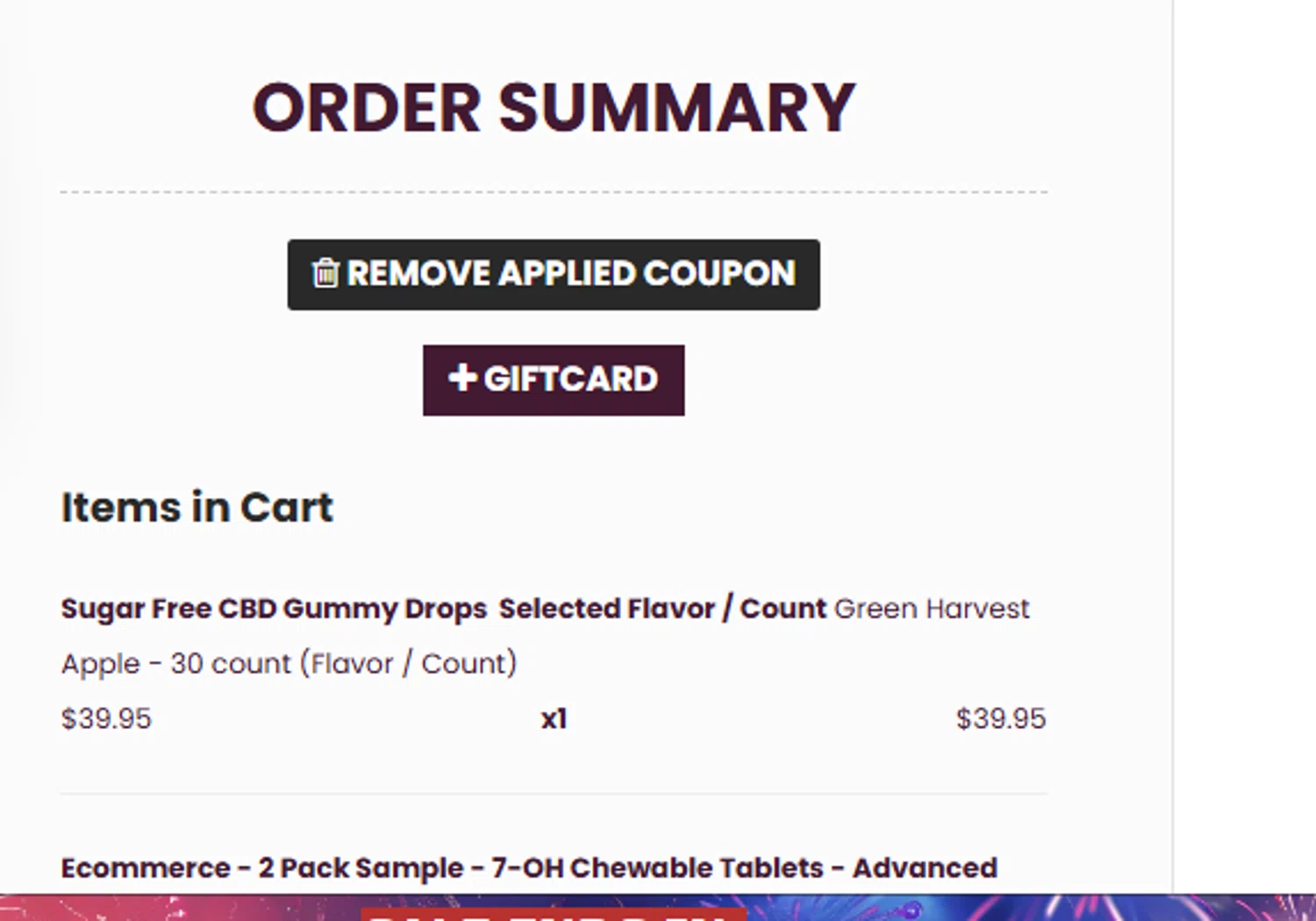 CBD American Shaman promo code screenshot showing code DUOS20 applied at CBD American Shaman checkout page. Uploaded by SimplyCodes community member gerardlaya on Jun 30, 2025