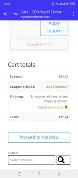 CRISP24 coupon verification screenshot