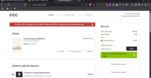 CCC checkout page showing CCC promo code box | Screenshot taken by SimplyCodes community member on Jul 27, 2025