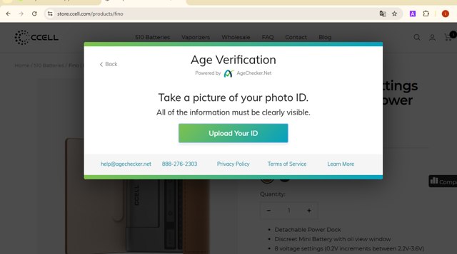 CCELL checkout page showing CCELL discount code box | Screenshot taken by SimplyCodes community member on Feb 18, 2025