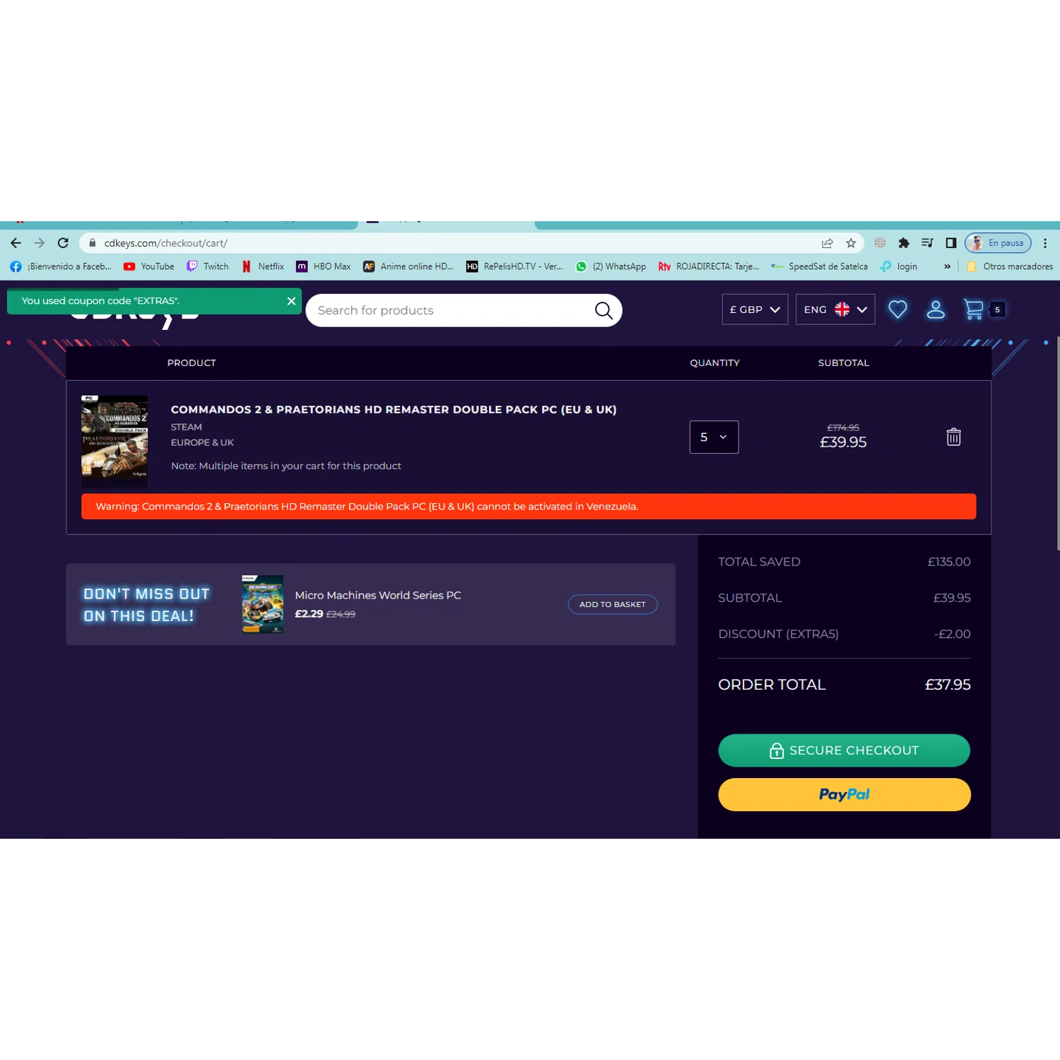 5 off Cdkeys Promo Codes September 2023 SimplyCodes