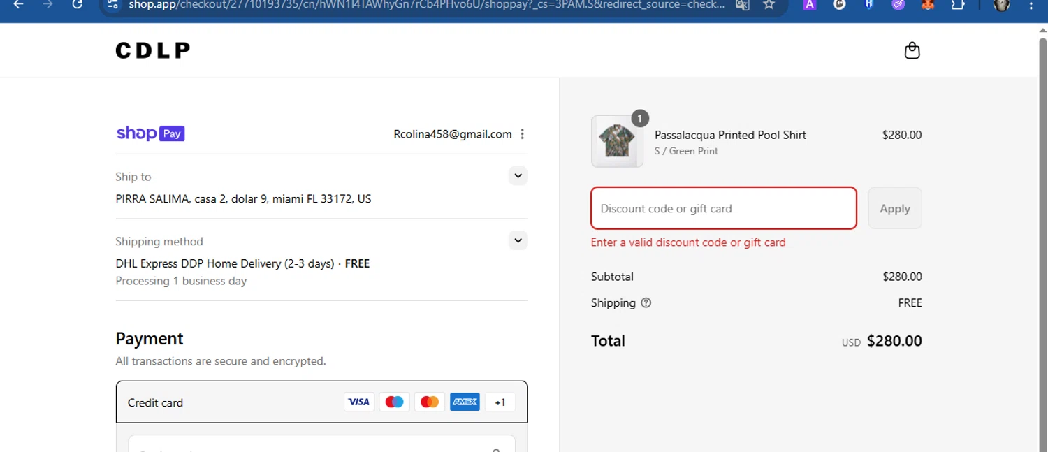CDLP discount code screenshot showing code FS-JH7N55B9 applied at CDLP checkout page. Uploaded by SimplyCodes community member Acidwire on Aug 13, 2025