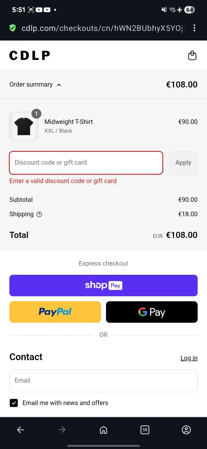 CDLP discount code screenshot showing code FS-JH7N55B9 applied at CDLP checkout page. Uploaded by SimplyCodes community member guest_623525963 on Aug 24, 2025