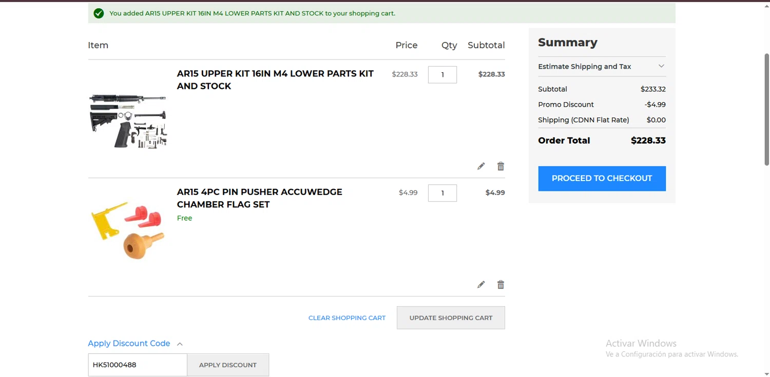 CDNN Sports checkout page showing CDNN Sports discount code box | Screenshot taken by SimplyCodes community member on Mar 23, 2025