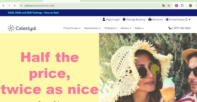 Celestyal Cruises checkout page showing Celestyal Cruises promo code box | Screenshot taken by SimplyCodes community member on Aug 29, 2024