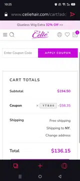 YTB80 coupon verification screenshot