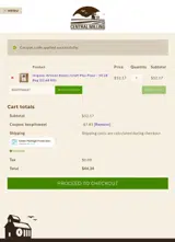 Central Milling coupon verification screenshot