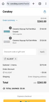 Allieaf coupon verification screenshot