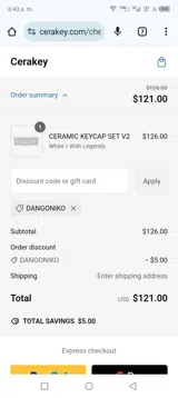 DANGONIKO coupon verification screenshot