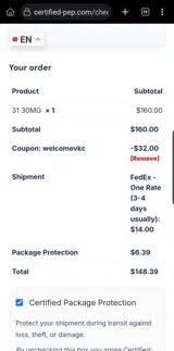 welcomevkc coupon verification screenshot
