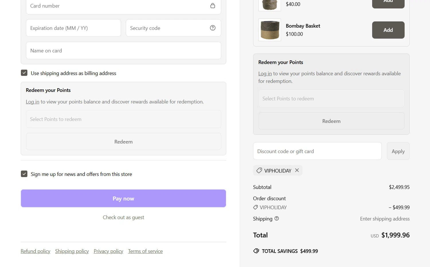 CG Hunter promo code screenshot showing code VIPHOLIDAY applied at CG Hunter checkout page. Uploaded by SimplyCodes community member BrilliantVoyager5752 on May 8, 2025