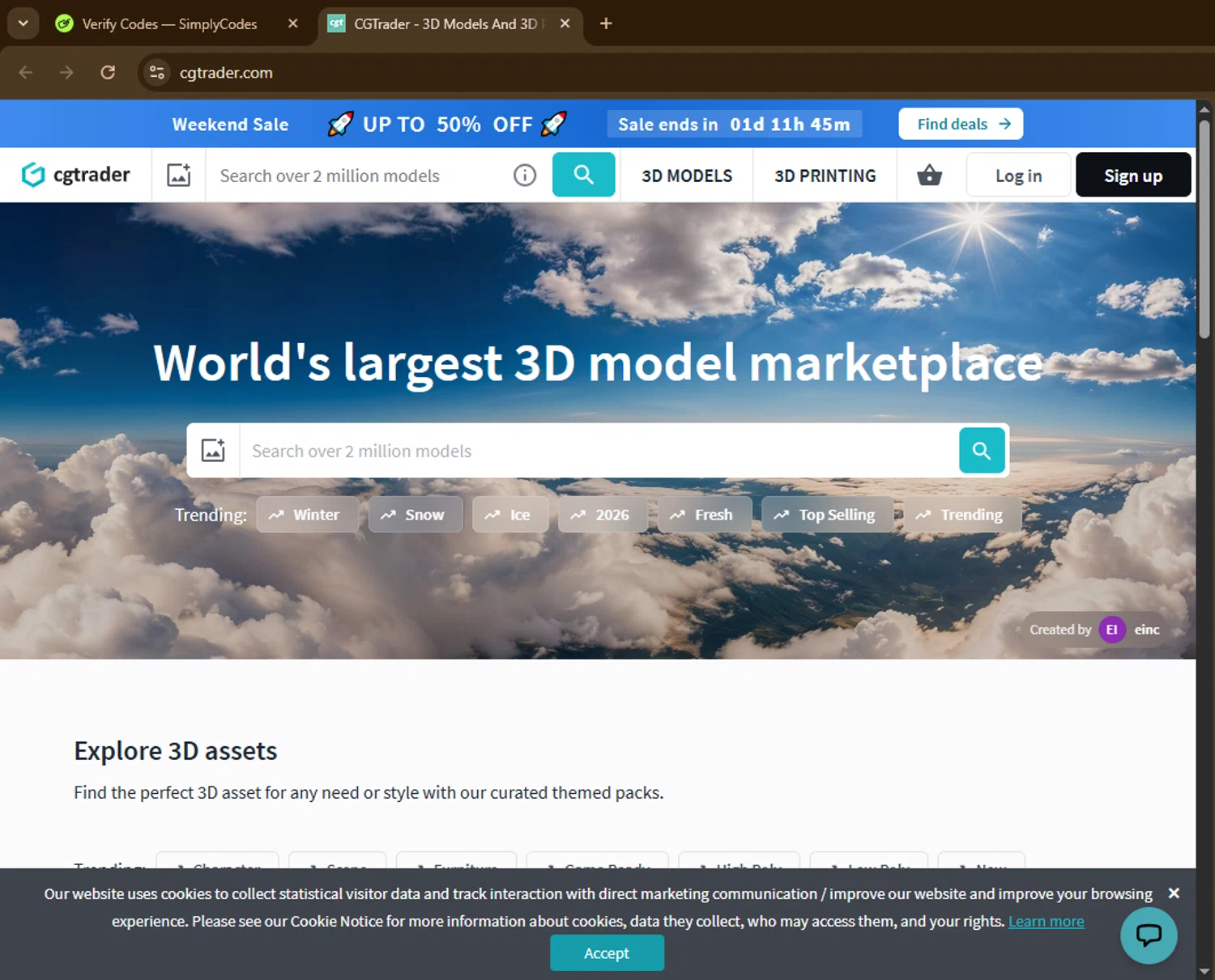 CGTrader promo code screenshot showing code 42899190FAAA applied at CGTrader checkout page. Uploaded by SimplyCodes community member ExtraordinaryGuardian7753 on Jan 31, 2026