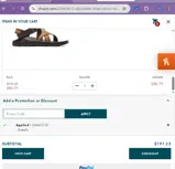 Chaco coupon verification screenshot