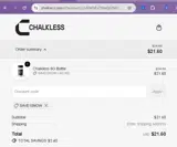 Chalkless coupon verification screenshot