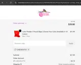 Chameleon Colors coupon verification screenshot