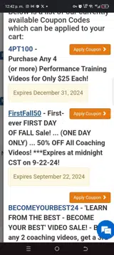 Firstfall50 coupon verification screenshot
