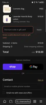 CYBER coupon verification screenshot