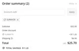 SUNNY35 coupon verification screenshot