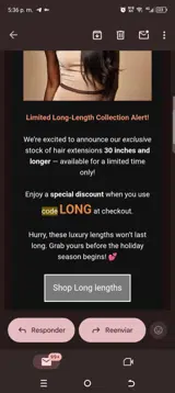 Long coupon verification screenshot