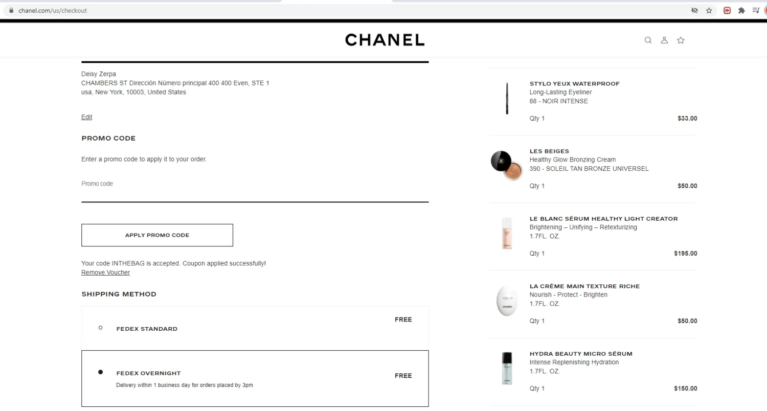 Chanel Promo Codes 25 Off July 2024