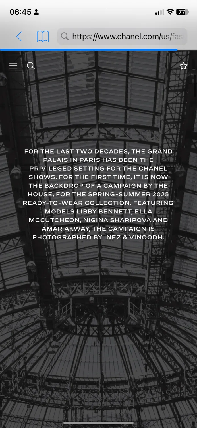 Chanel promo code screenshot showing code Fade62 applied at Chanel checkout page. Uploaded by SimplyCodes community member DiscountCurator2907 on Apr 4, 2025