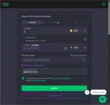 ChangeNOW coupon verification screenshot