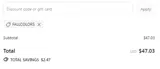FALLCOLORS coupon verification screenshot