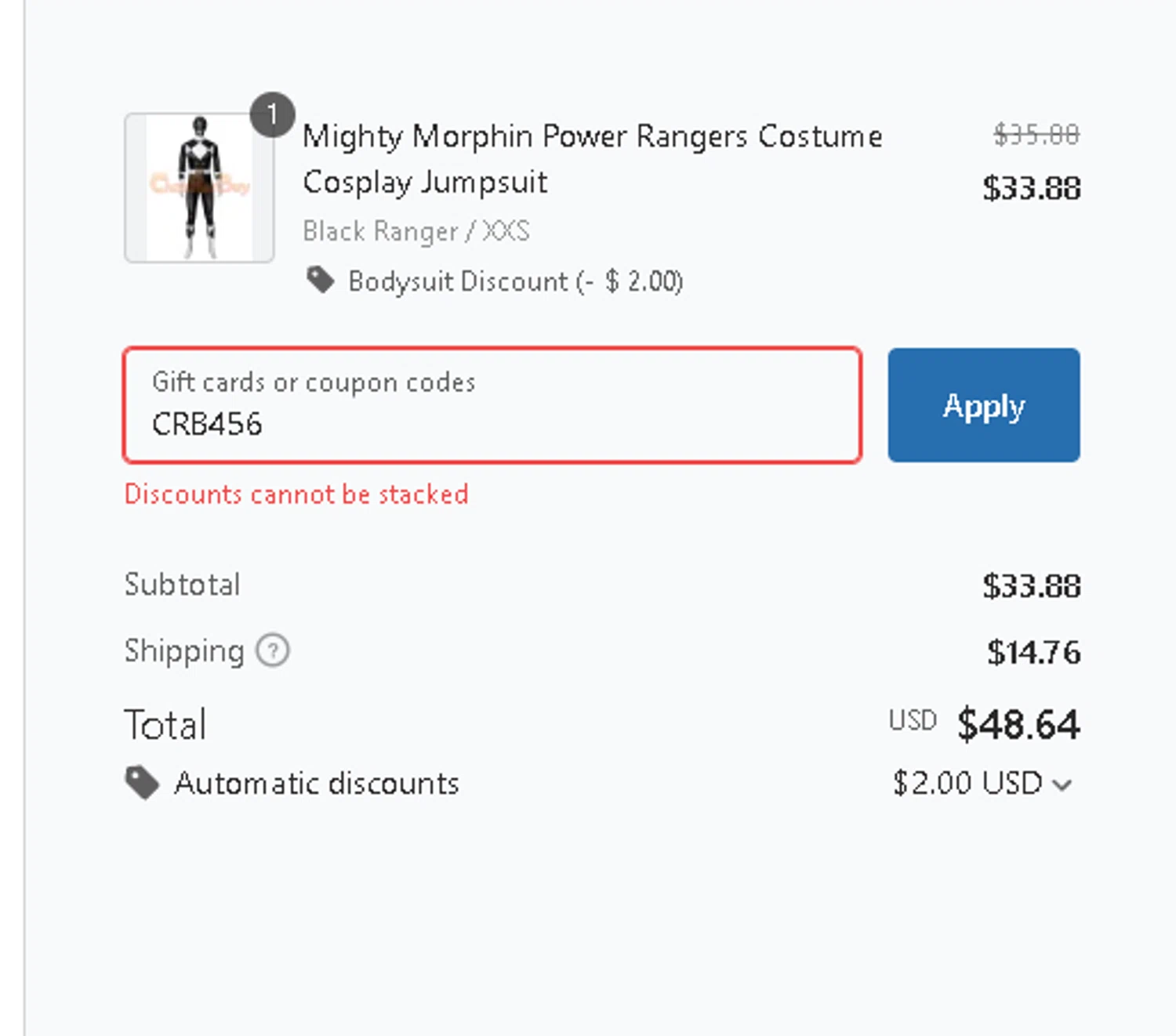 Chaorenbuy checkout page showing Chaorenbuy promo code box | Screenshot taken by SimplyCodes community member on Mar 28, 2025