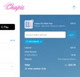 Chapie coupon verification screenshot